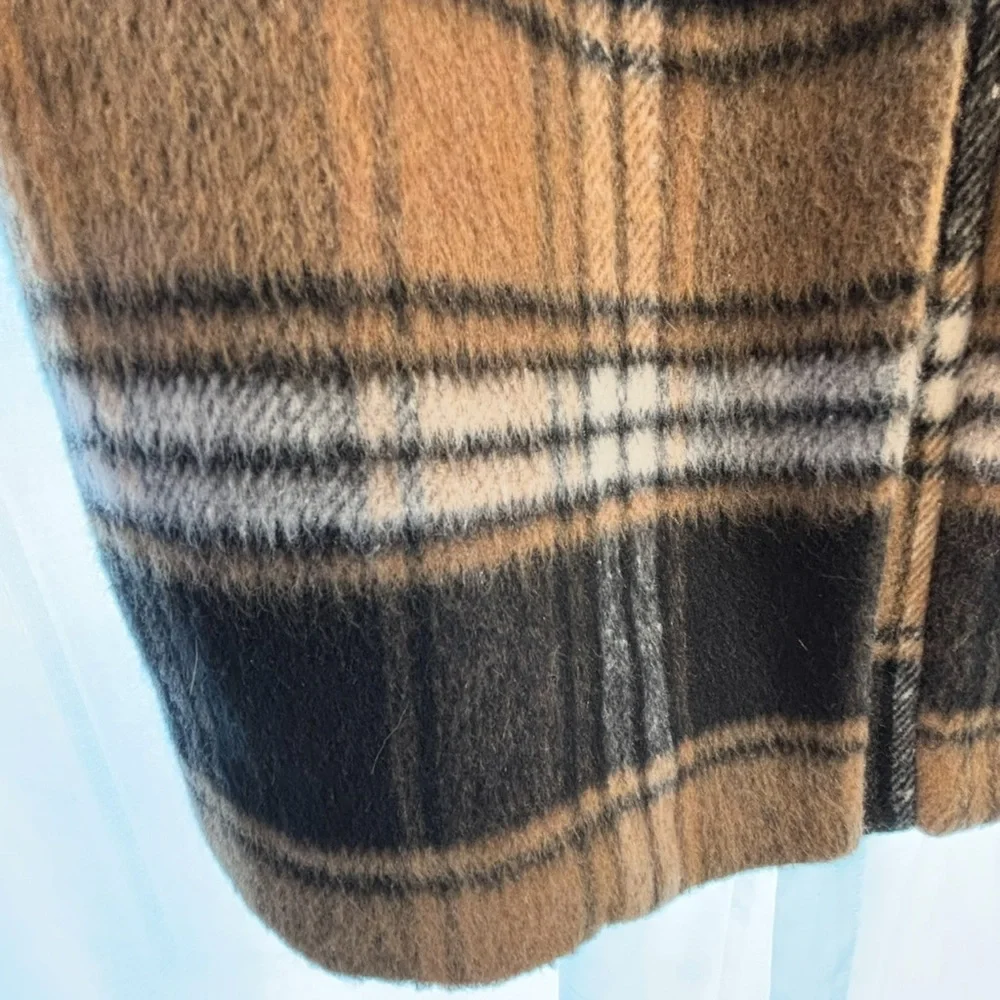 Plaid Women's Jacket - Black and Brown ELLE FASHION BRAND - Picture 9 of 10